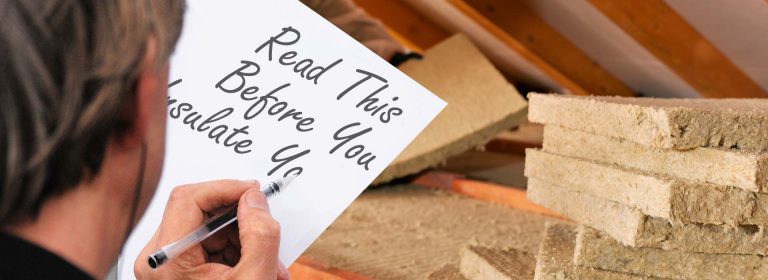 list before attic insulation project